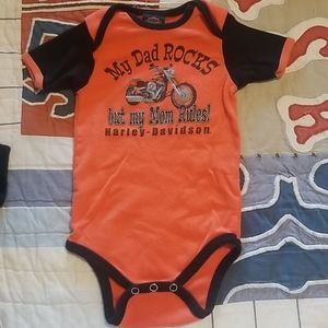 Harley Davidson baby onesie